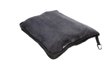 Logo trade promotional product photo of: Blanket and pillow 2 in 1 AMIATA Schwarzwolf